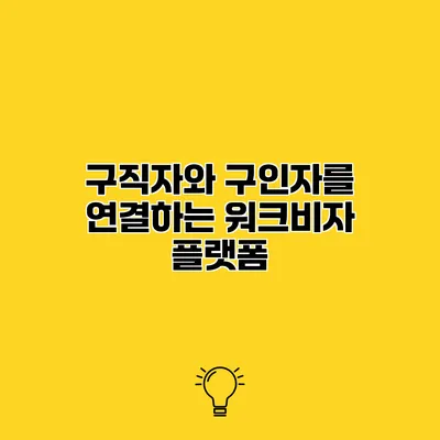 구직자와 구인자를 연결하는 워크비자 플랫폼