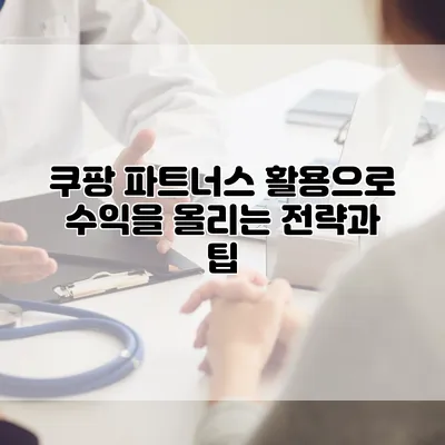 쿠팡 파트너스 활용으로 수익을 올리는 전략과 팁